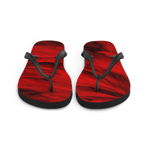 Red Feathers Flip-Flops by Design Express