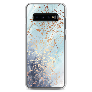 Samsung Galaxy S10+ Soft Blue Gold Samsung Case by Design Express