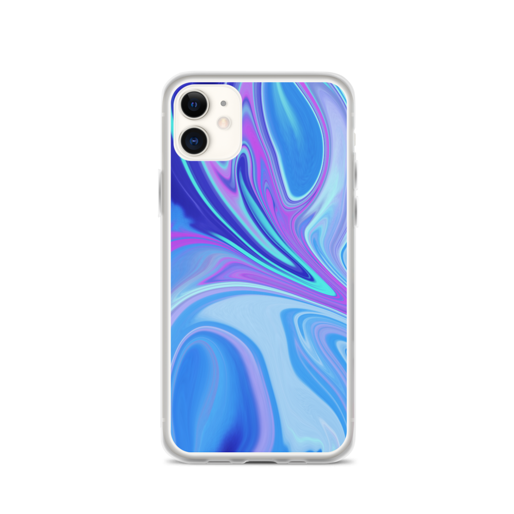 iPhone 11 Purple Blue Watercolor iPhone Case by Design Express