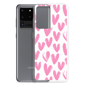 Pink Heart Pattern Samsung Case by Design Express