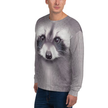 Racoon "All Over Animal" Unisex Sweatshirt by Design Express