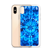 Psychedelic Blue Mandala iPhone Case by Design Express