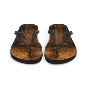 Bison Fur Flip-Flops by Design Express