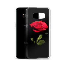 Red Rose on Black Samsung Case by Design Express