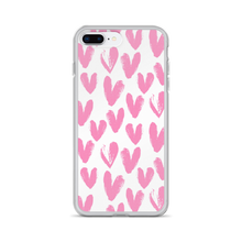 iPhone 7 Plus/8 Plus Pink Heart Pattern iPhone Case by Design Express