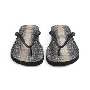 Snake Skin Print Flip-Flops by Design Express