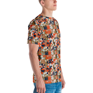 Mid Century Pattern Men's T-shirt by Design Express
