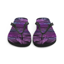 Purple Feathers Flip-Flops by Design Express