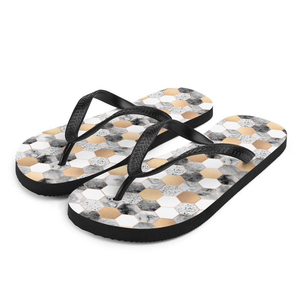 S Hexagonal Pattern Flip-Flops by Design Express