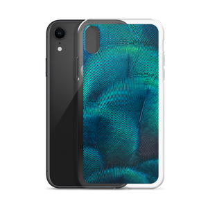 Green Blue Peacock iPhone Case by Design Express