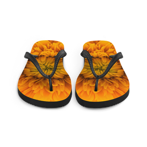 Yellow Flower Flip-Flops by Design Express
