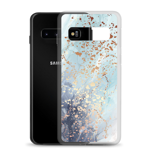 Soft Blue Gold Samsung Case by Design Express