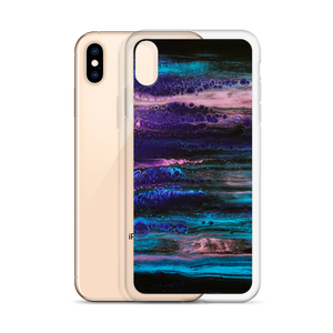 Purple Blue Abstract iPhone Case by Design Express