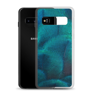 Green Blue Peacock Samsung Case by Design Express