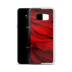Red Feathers Samsung Case by Design Express