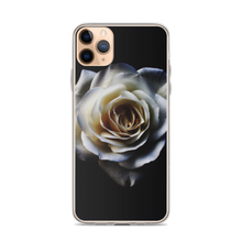 iPhone 11 Pro Max White Rose on Black iPhone Case by Design Express