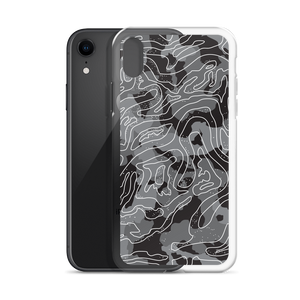 Grey Black Camoline iPhone Case by Design Express
