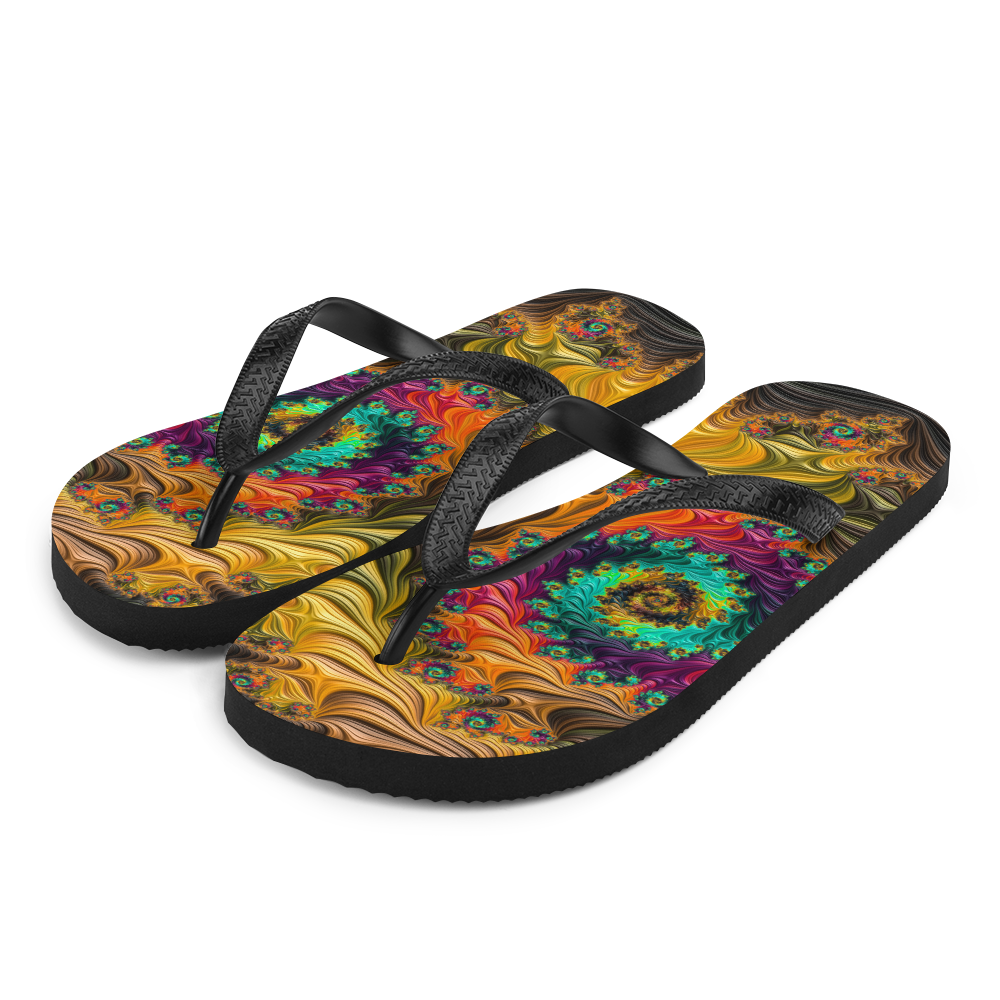 S Multicolor Fractal Flip-Flops by Design Express