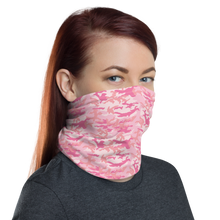 Baby Pink Camo Neck Gaiter Masks by Design Express