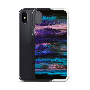 Purple Blue Abstract iPhone Case by Design Express