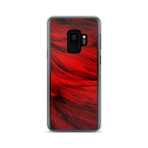 Samsung Galaxy S9 Red Feathers Samsung Case by Design Express