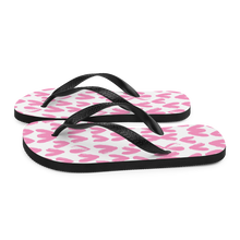 Pink Heart Pattern Flip-Flops by Design Express