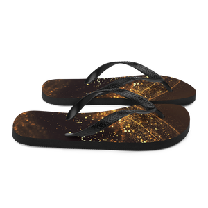 Gold Swirl Flip-Flops by Design Express