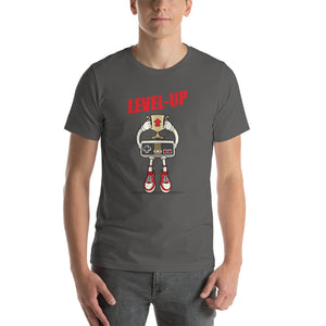 Asphalt / S Level-Up Short-Sleeve Unisex T-Shirt by Design Express