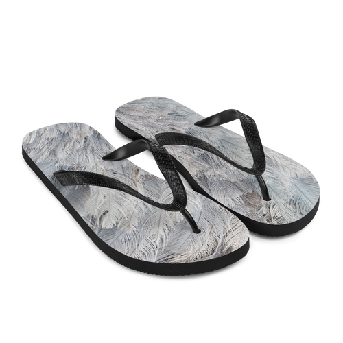 Ostrich Feathers Flip-Flops by Design Express