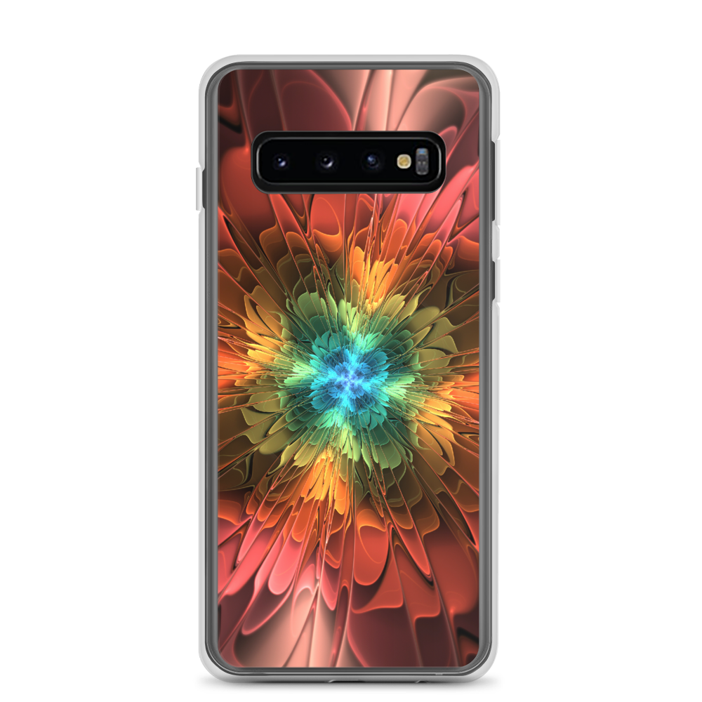Samsung Galaxy S10 Abstract Flower 03 Samsung Case by Design Express