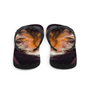 Abstract Painting Flip-Flops by Design Express