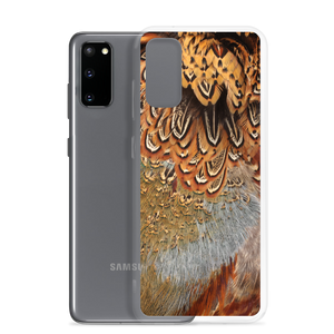 Brown Pheasant Feathers Samsung Case by Design Express