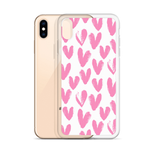 Pink Heart Pattern iPhone Case by Design Express