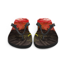 Abstract 02 Black Red Flip-Flops by Design Express