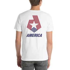 America "Star & Stripes" Back Short-Sleeve Unisex T-Shirt by Design Express