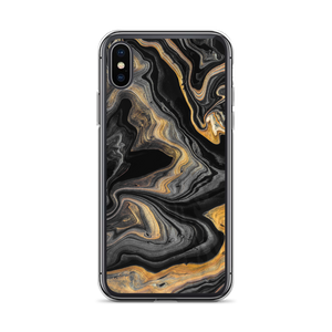 iPhone X/XS Black Marble iPhone Case by Design Express