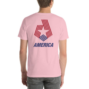 America "Star & Stripes" Back Short-Sleeve Unisex T-Shirt by Design Express