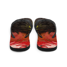 Abstract 02 Black Red Flip-Flops by Design Express