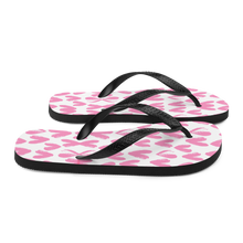 Pink Heart Pattern Flip-Flops by Design Express