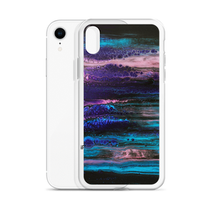 Purple Blue Abstract iPhone Case by Design Express