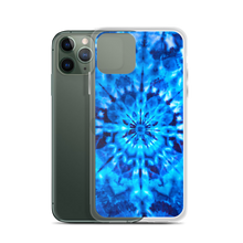 Psychedelic Blue Mandala iPhone Case by Design Express