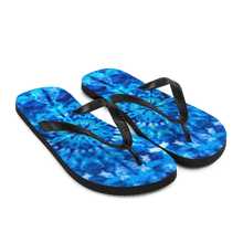 Psychedelic Blue Mandala Flip-Flops by Design Express