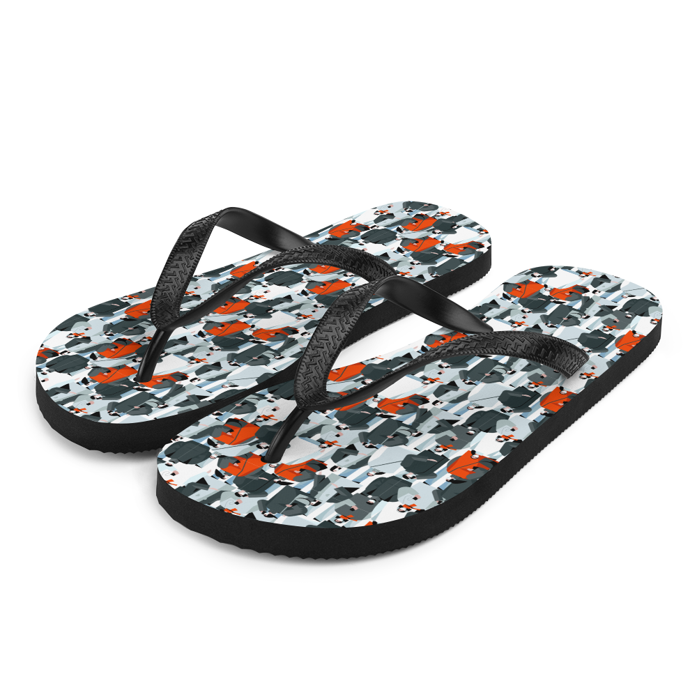 S Mask Society Illustration Flip-Flops by Design Express