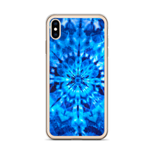 Psychedelic Blue Mandala iPhone Case by Design Express