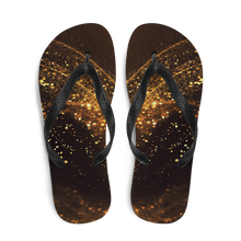 Gold Swirl Flip-Flops by Design Express