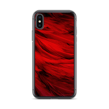 iPhone X/XS Red Feathers iPhone Case by Design Express