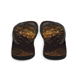 Gold Swirl Flip-Flops by Design Express