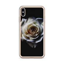 White Rose on Black iPhone Case by Design Express