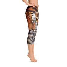 Tiger "All Over Animal" Capri Leggings by Design Express
