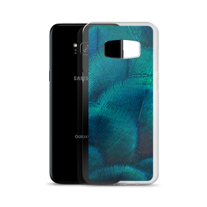 Green Blue Peacock Samsung Case by Design Express